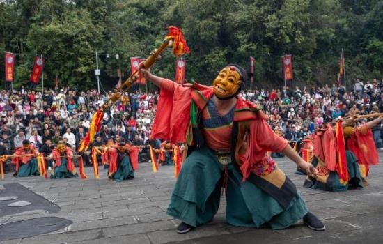 贵州务川举行第十八届仡佬族祭天朝祖祭祀大典